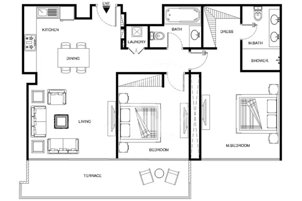 Apartment Lux The Palace 2 Dubai